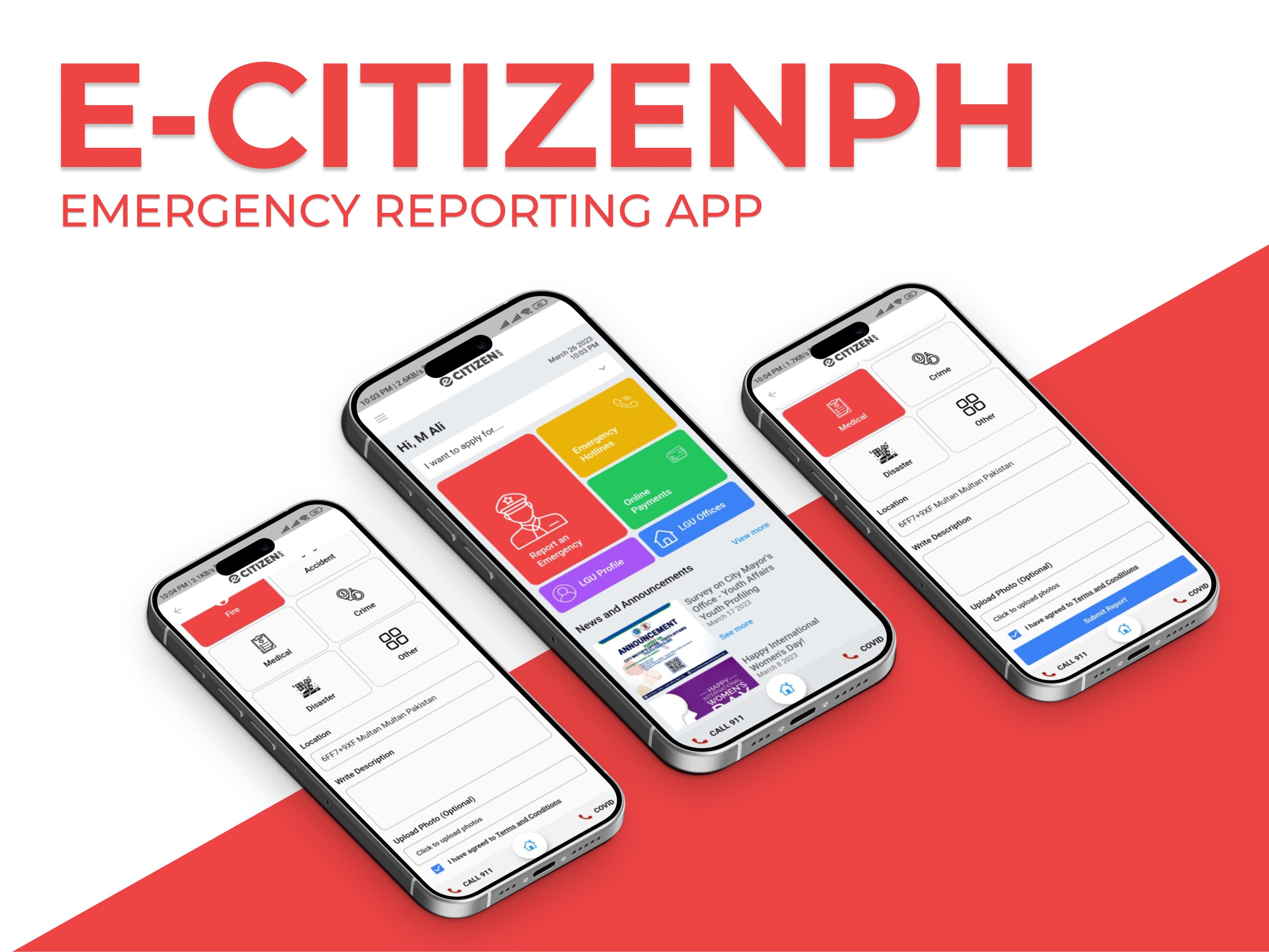 eCitizen PH Mobile Application Interface